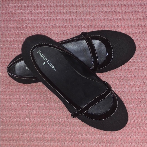 flats with straps across foot